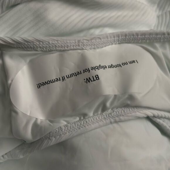 Andie Swim The Tulum One Piece Swimsuit White Ribbed Size XXXL NWT - Picture 4 of 7